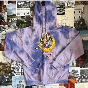 Sailor Moon Purple Tie Dye Hoodie